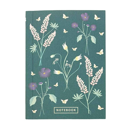 Notebook with flower décor