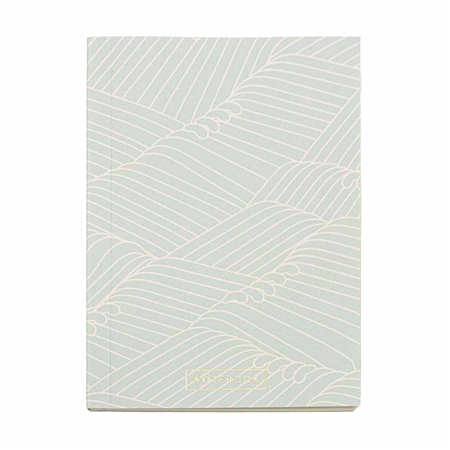 Notebook with lines in mint green color