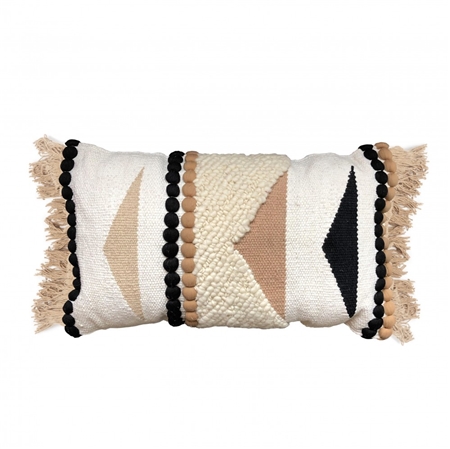 Macrame natural pillow