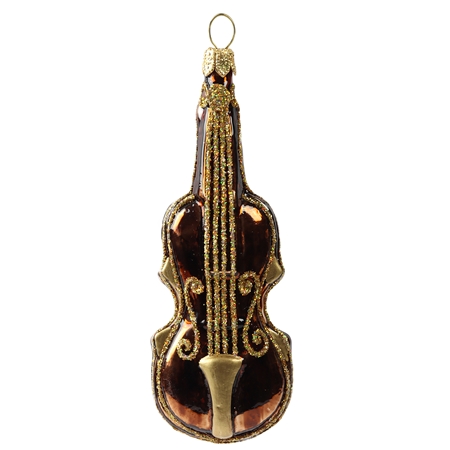 Glass ornament violin