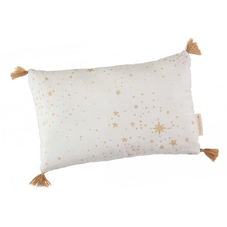 Cream cushion with tassels