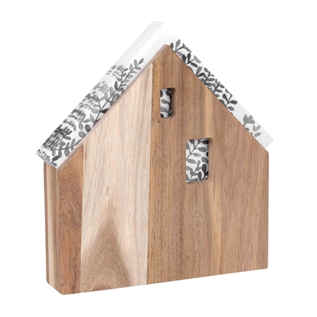 Wooden napkin holder large house