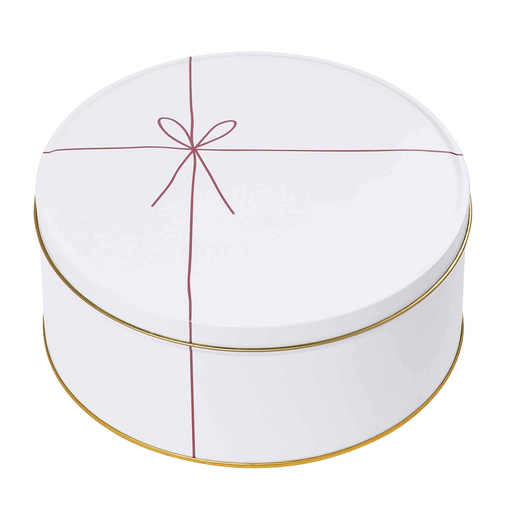 Gift cookie box with ribbon