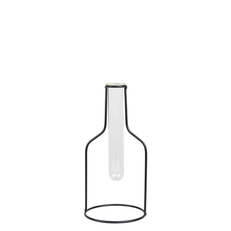 Design vase - test tube with metal stand size S