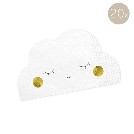 Dinner napkins sleeping cloud