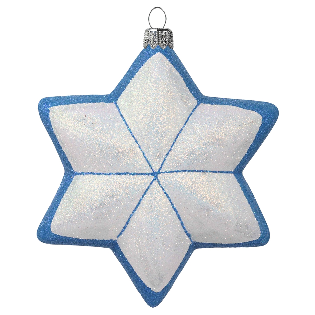 Big white and blue star