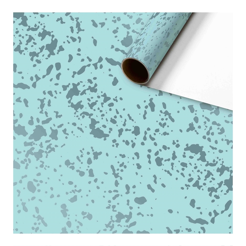 Wrapping paper blue drops