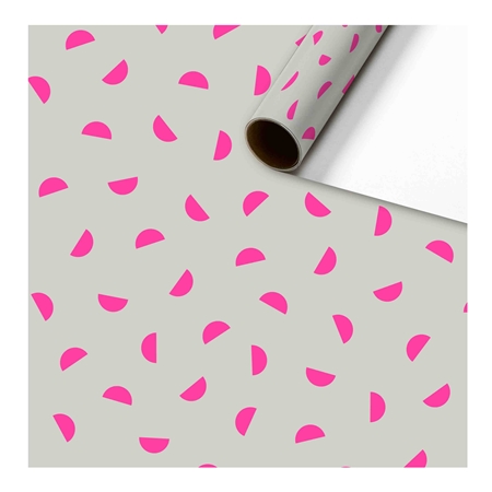 Wrapping paper pink crescents
