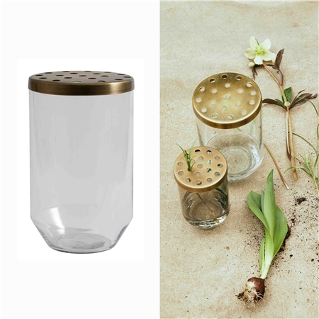 Vase with perforated lid small