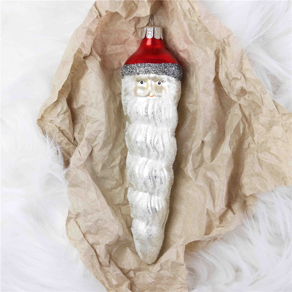 COLLECTIBLE ornament of Santa with a long beard