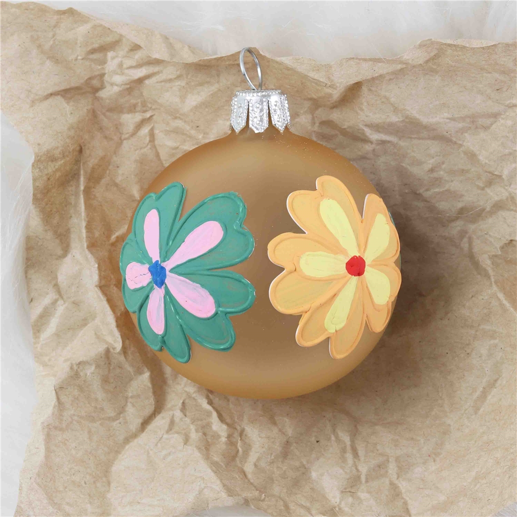 COLLECTIBLE colorful ball with flowers