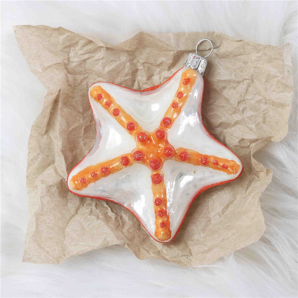 COLLECTIBLE starfish ornament orange