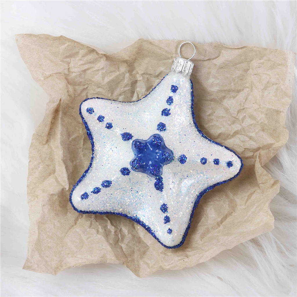 COLLECTIBLE white starfish ornament