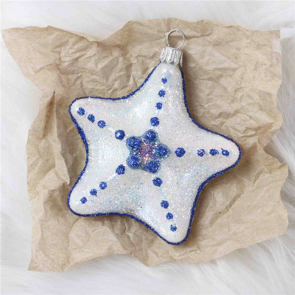 COLLECTIBLE white starfish ornament