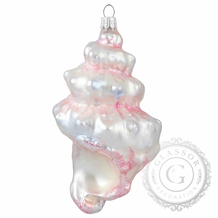 Glass pink seashell