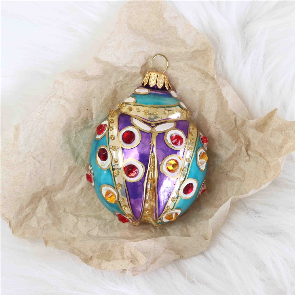 COLLECTIBLE colorful scarab ornament