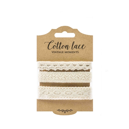 Creamy cotton lace