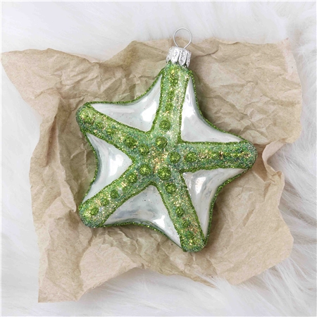 COLLECTIBLE starfish ornament green