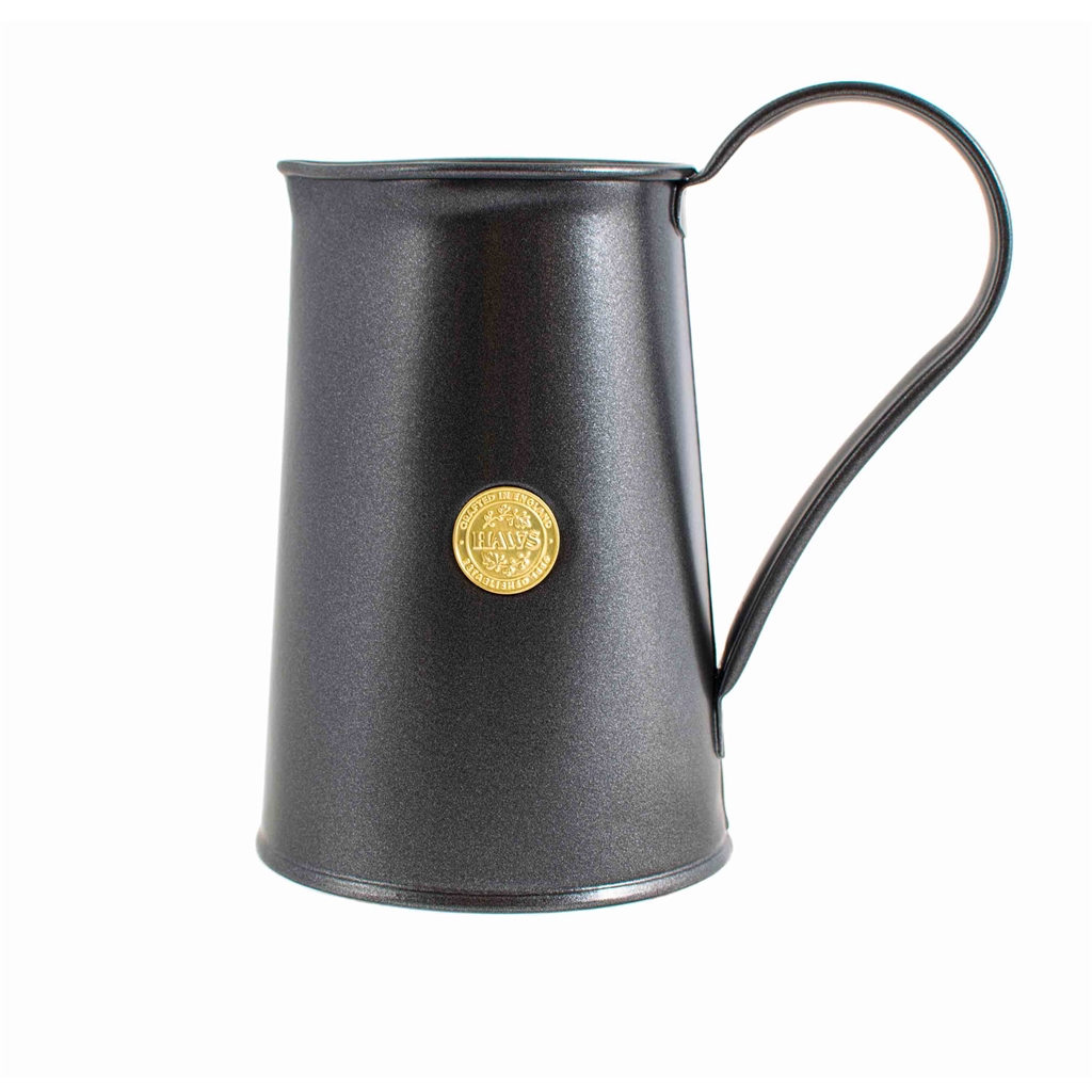 Metal vase graphite black