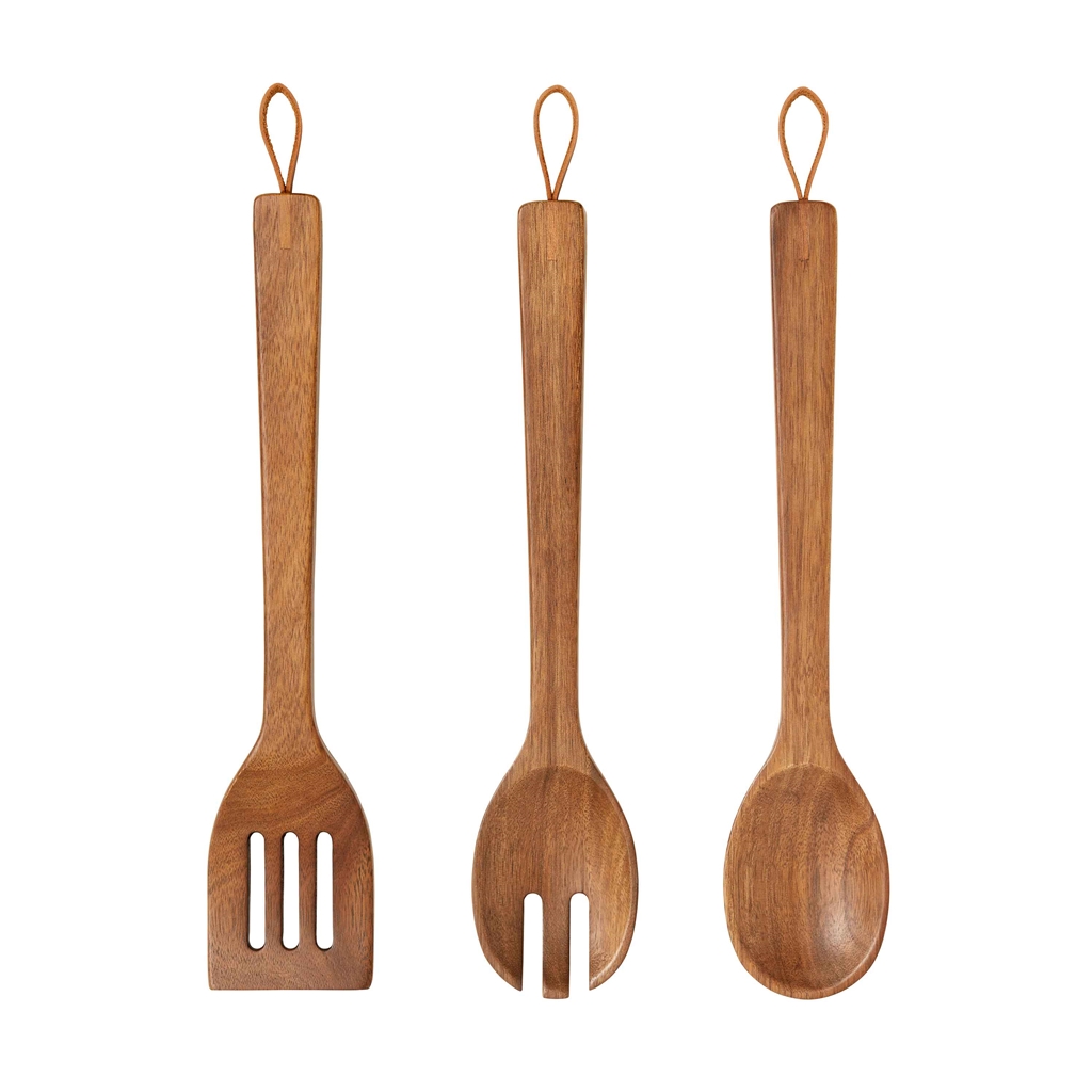 Set of acacia wood spoons
