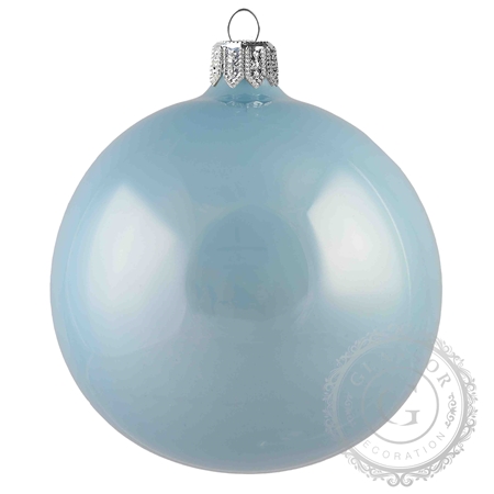 Glass bauble sky blue