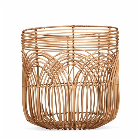 Large rattan decorative basket