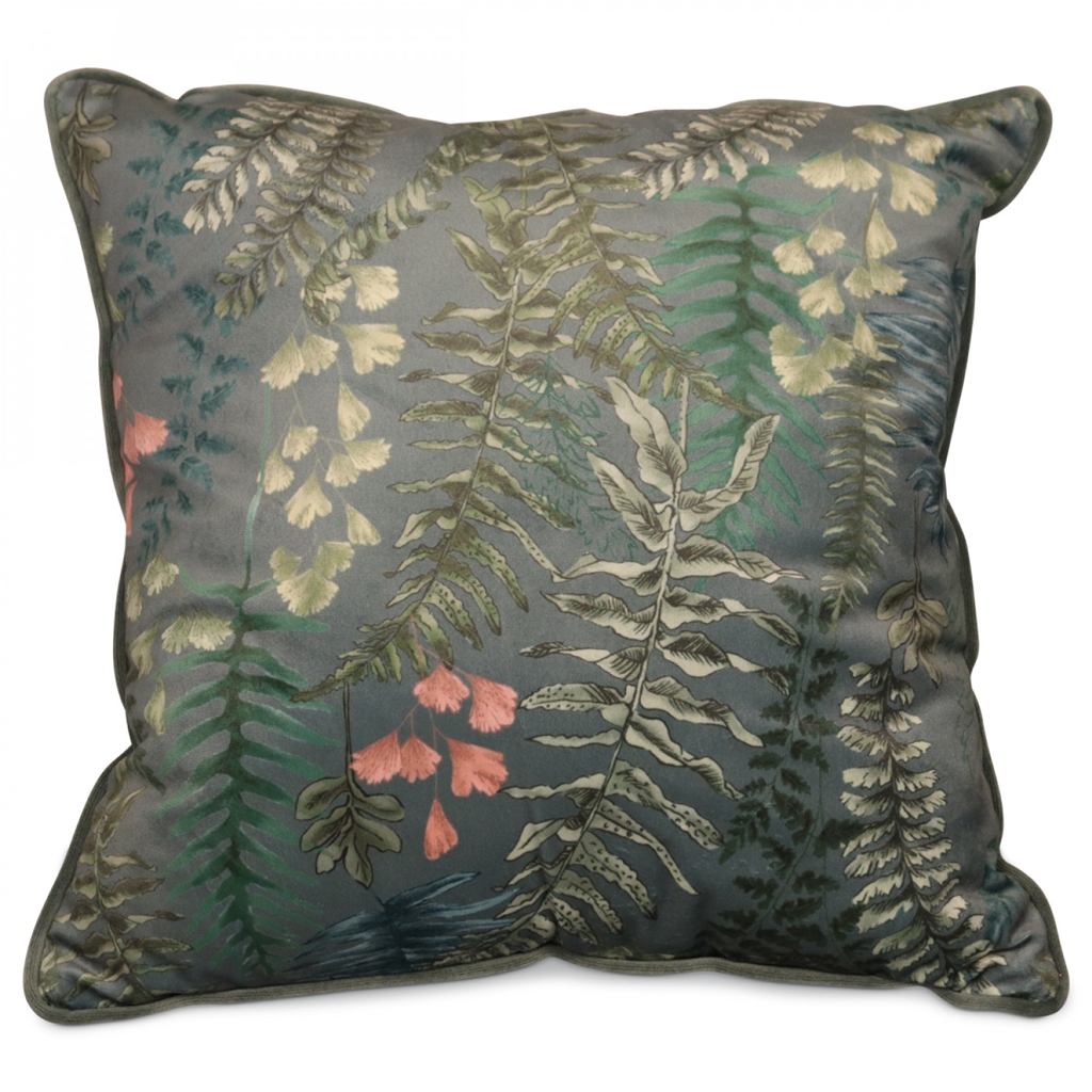 Pillow with a fern motif