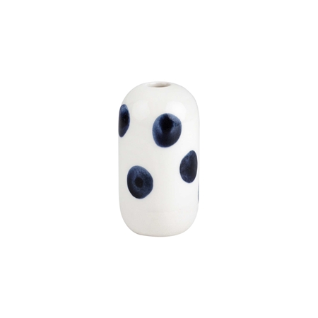 Porcelain vase with polka dots