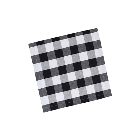 Checkered cloth napkin