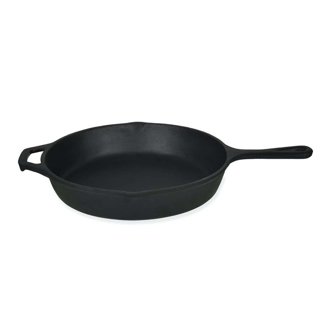 Black deep frying pan