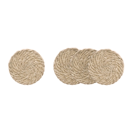 Set of 4 jute coasters