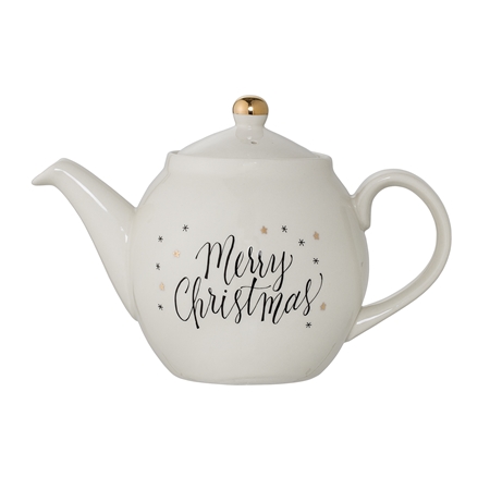 Ceramic teapot Merry Christmas