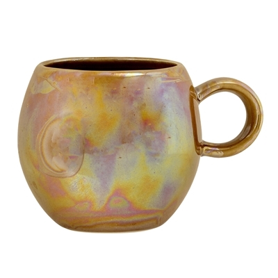 Ceramic mug in rainbow tones