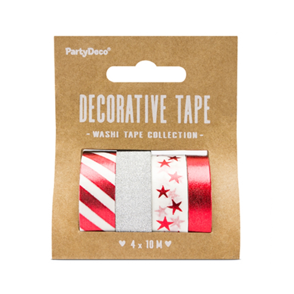 Set of decorative adhesive tapes