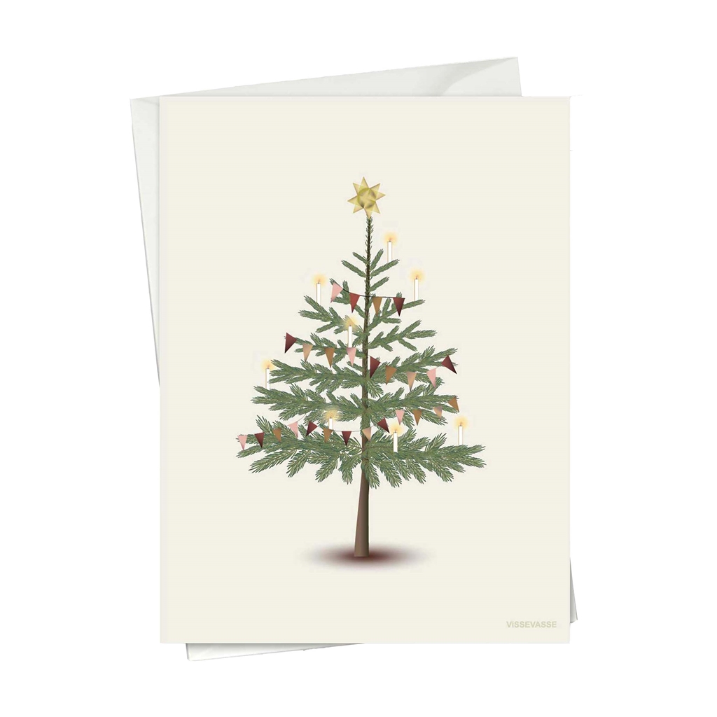 Greeting card Christmas tree