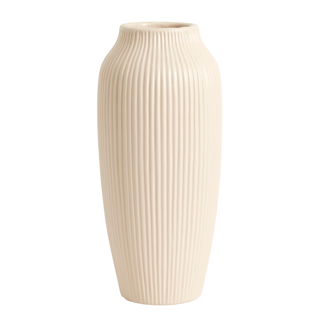 Tall vase cream color