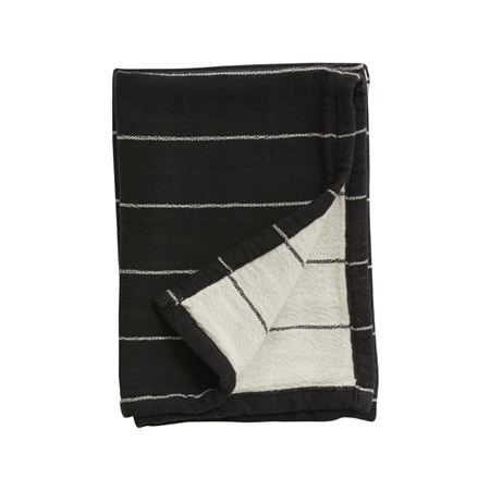 Set of two black and white kitchen towels