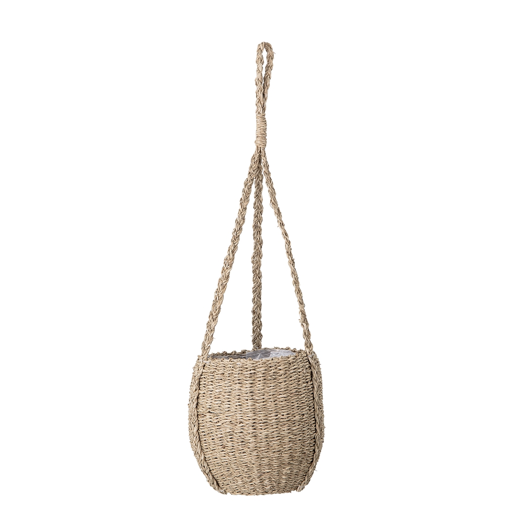 Knitted hanging flowerpot