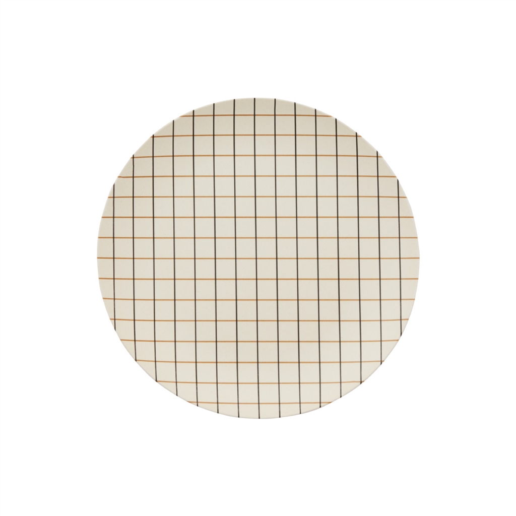 Wood fiber plate small with grid