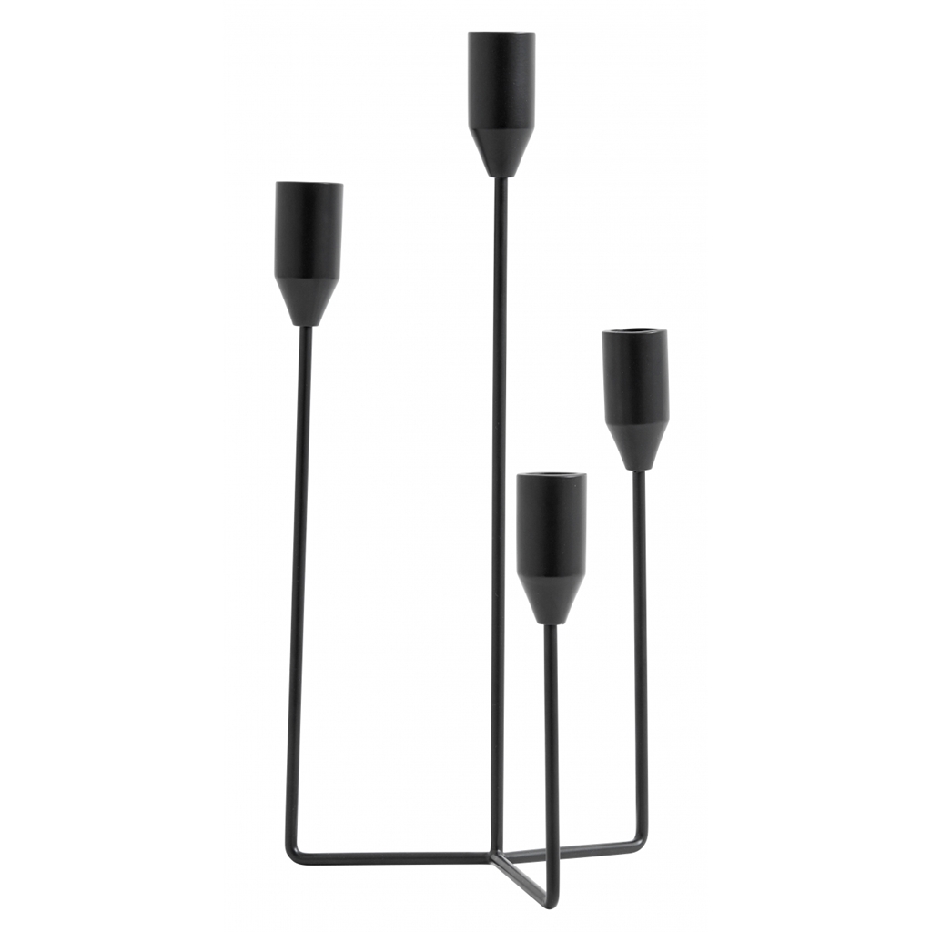 Black iron candlestick