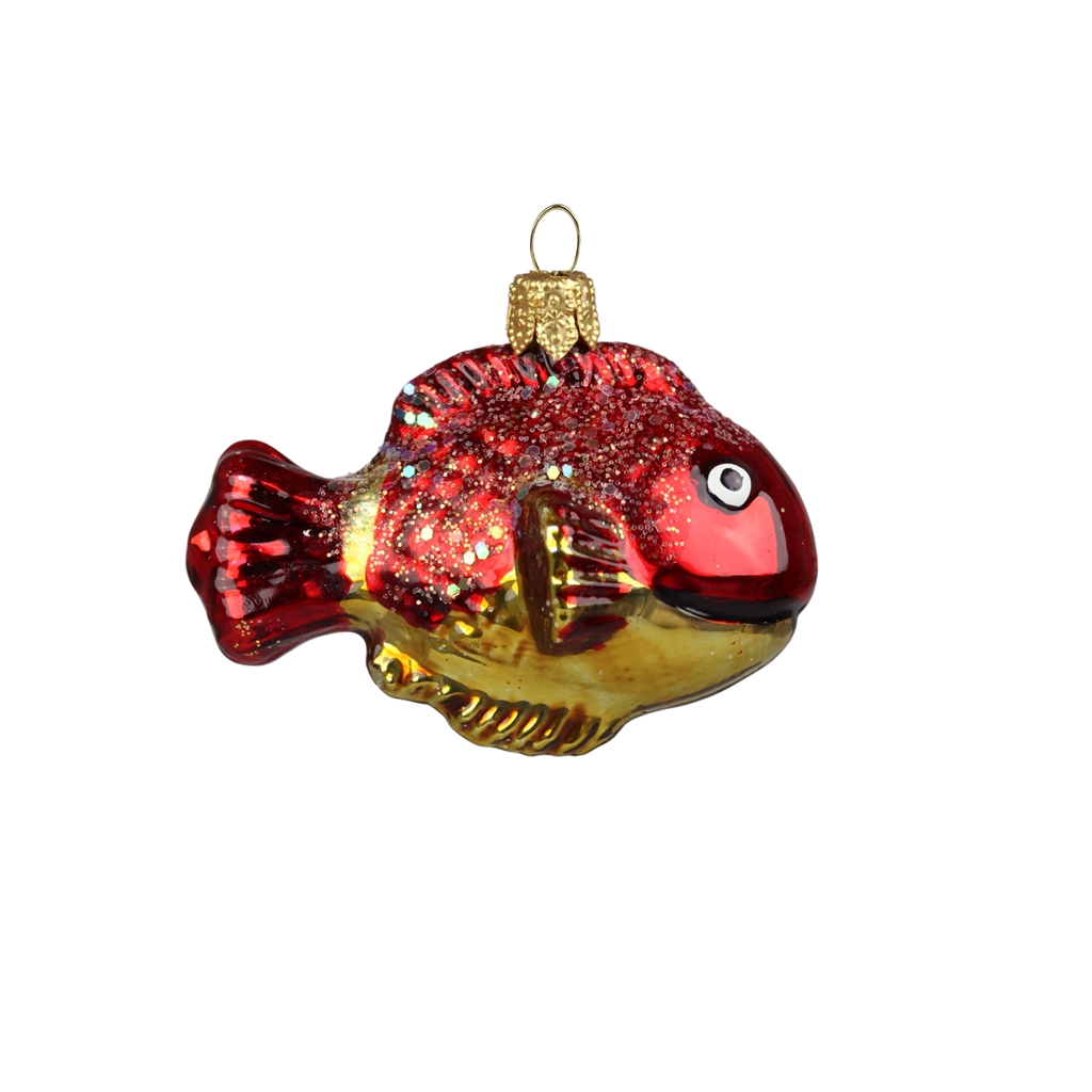 Small red glass  fish
