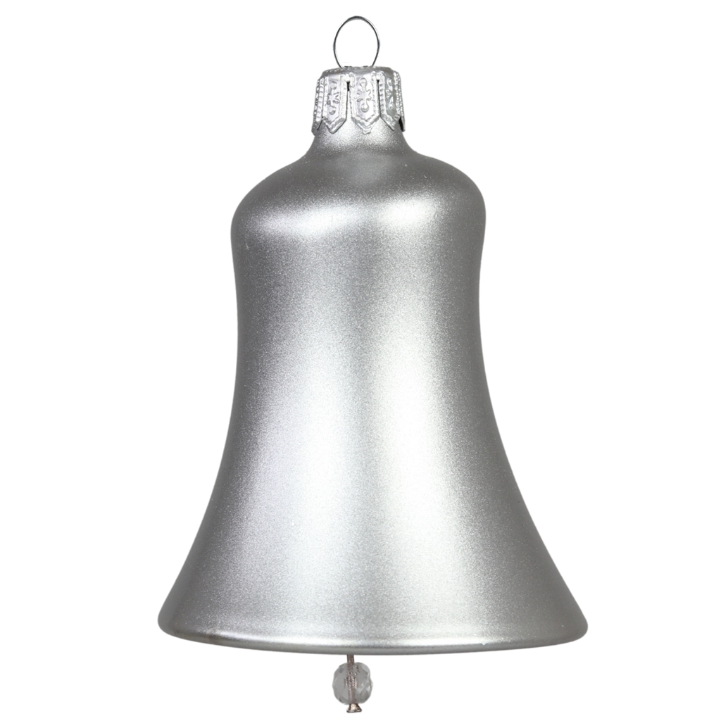 Glass silver bell