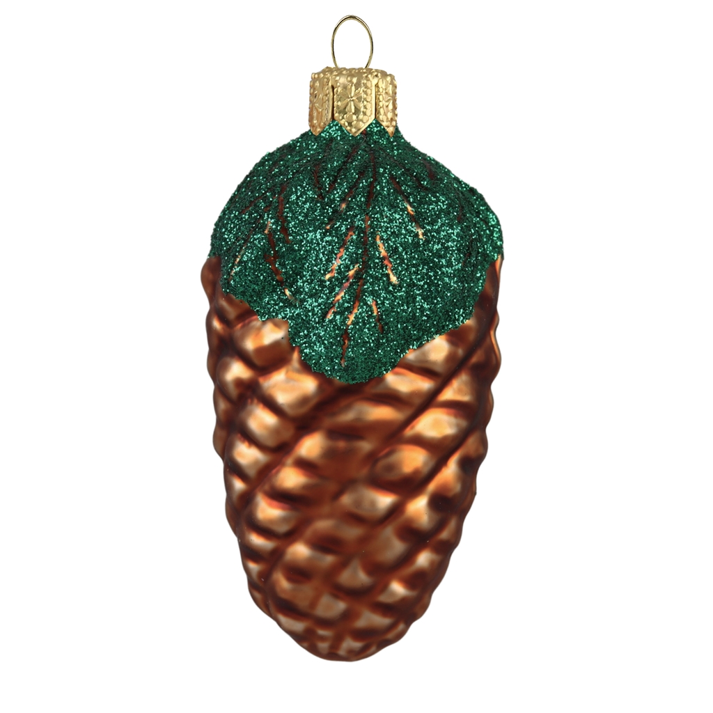 Christmas decoration pine cone with twigs