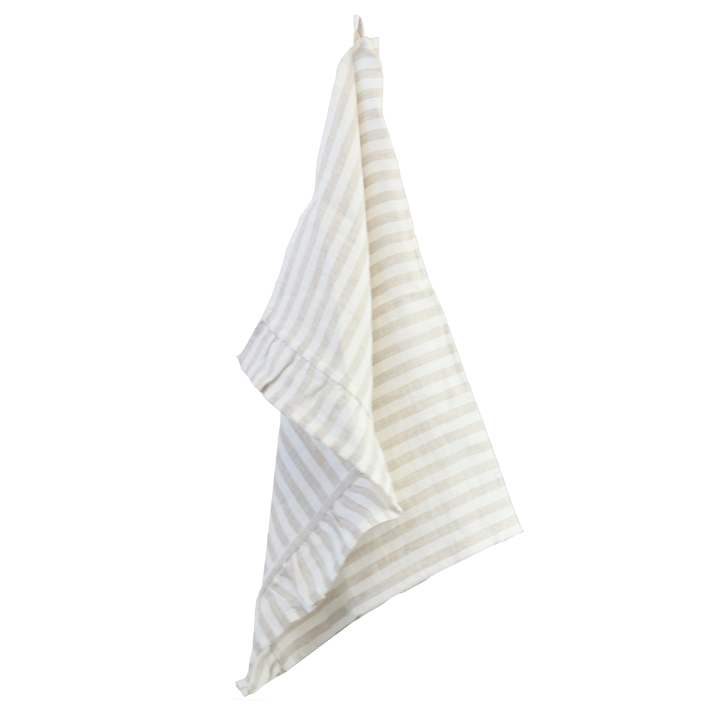 Striped linen kitchen towel