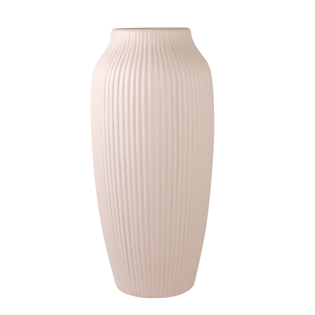 Tall pastel pink vase