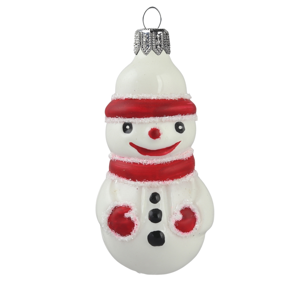 Christmas snowman figurine with hat