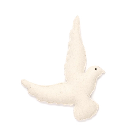 Felt decoration dove