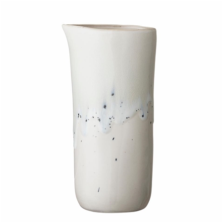 Ceramic jug with dripping glaze