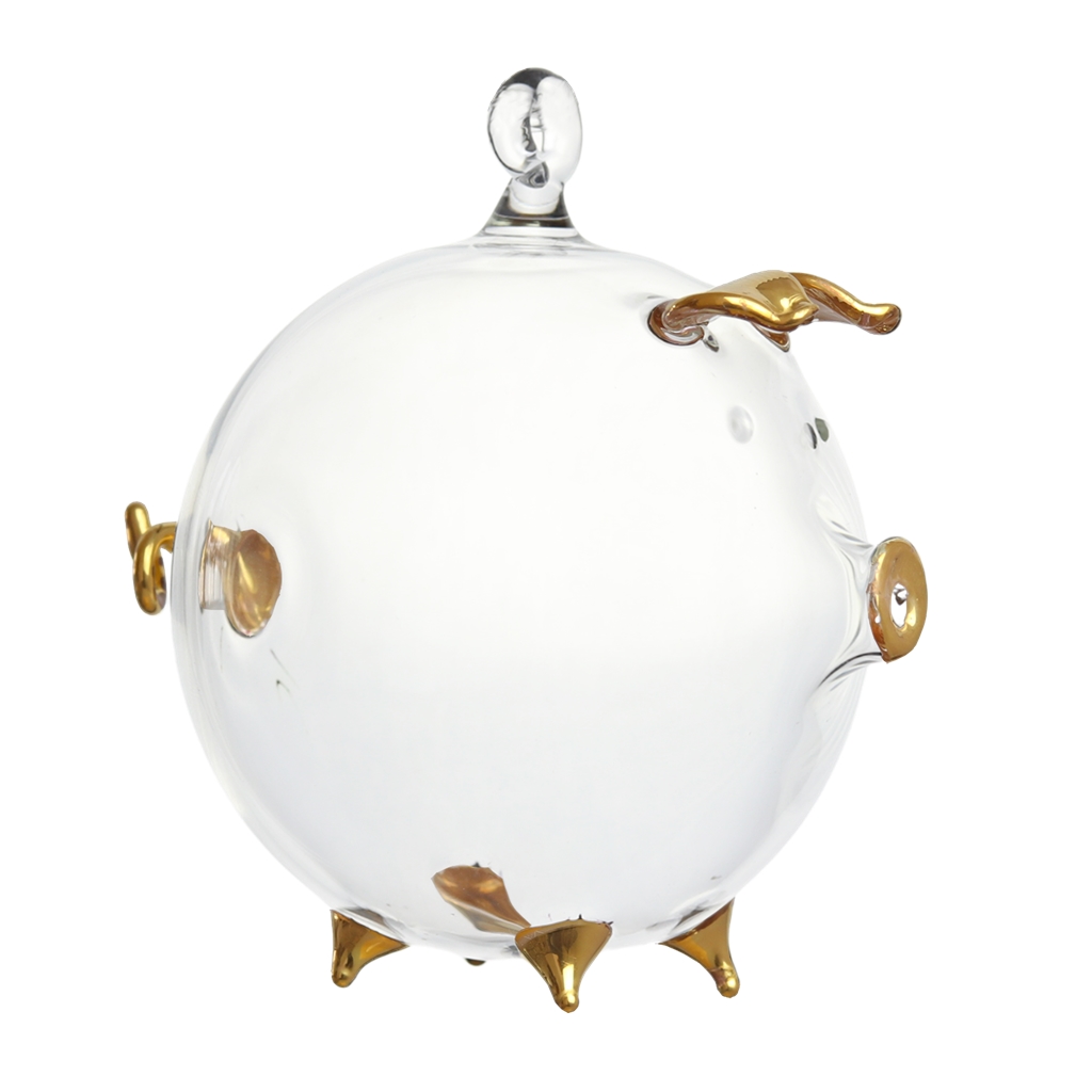 Christmas gilded piglet figurine ornament