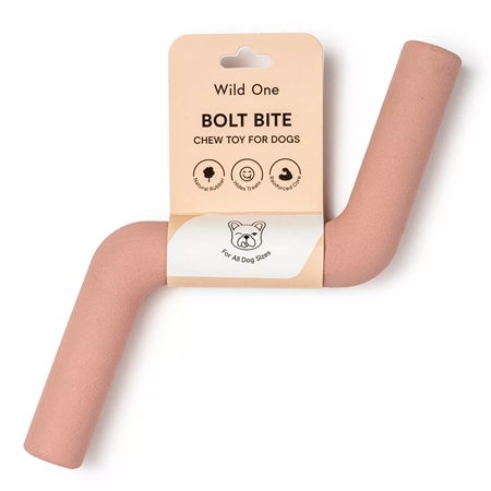 Rubber chew toy for dogs pink